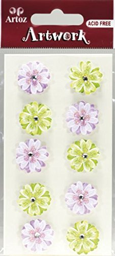 Artoz CREA 185600–95-Papiere Set der 6 Flower Pink/Grün von Beichi