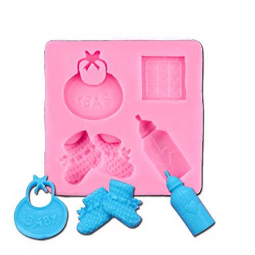 Beiersi Baby Schnuller Silikon Form für Fondant Marzipan Tortendeko Ausstecher Seife Dekoration Werkzeug (Stil 4) von Beiersi