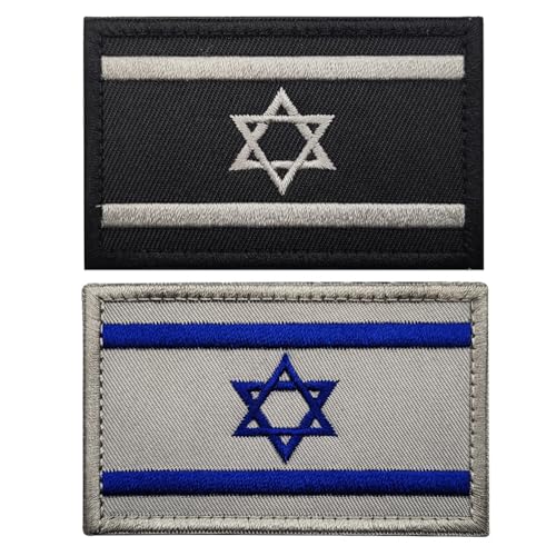 Aufnäher mit israelischer Flagge, zum Aufnähen, taktische israelische IL-Abzeichen, Militär, Moral, Armband, Emblem, Applikation, Haken für Kleidung, Taschen, Rucksack, Zubehör, Teamuniform, 2 Stück Aufnäher mit israelischer Flagge, zum Aufnähen, taktische israelische IL-Abzeichen, Militär, Moral, Armband, Emblem, Applikation, Haken für Kleidung, Taschen, Rucksack, Zubehör, Teamuniform, 2 Stück von Beifeitu