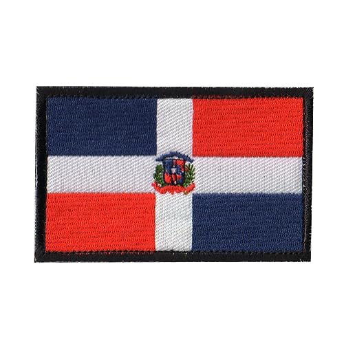 Bestickter Aufnäher mit Dominikanische Republik, Aufnäher, Schlaufe, Haken, Moral, Schulter, Emblem, Abzeichen, Armband, taktische Patches für Rucksäcke, Hüte, Kleidung, Jacken Bestickter Aufnäher mit Dominikanische Republik, Aufnäher, Schlaufe, Haken, Moral, Schulter, Emblem, Abzeichen, Armband, taktische Patches für Rucksäcke, Hüte, Kleidung, Jacken von Beifeitu