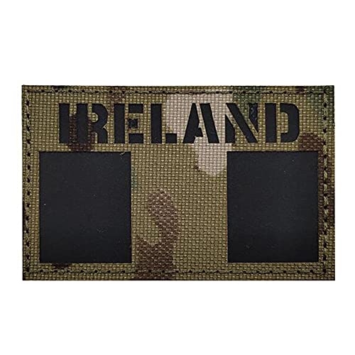 Irland Flag Reflective Patch DIY Tactical Military Moral IR Infrared Vest Patches Badages Emblem Applique Fastener Backing Sew on for Clothing Backpack Bracelet Hats Jackets von Beifeitu