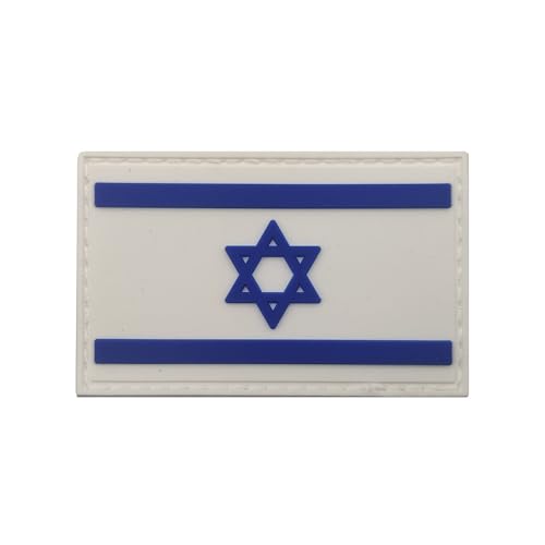Israelische Flagge, PVC-Patch, zum Aufnähen, taktische israelische IL-Abzeichen, Militär, Moral, Armband, Emblem, Applikation, Schlaufe, Haken, Patches für Kleidung, Taschen, Rucksack, Schulter (blau) Israelische Flagge, PVC-Patch, zum Aufnähen, taktische israelische IL-Abzeichen, Militär, Moral, Armband, Emblem, Applikation, Schlaufe, Haken, Patches für Kleidung, Taschen, Rucksack, Schulter (blau) von Beifeitu