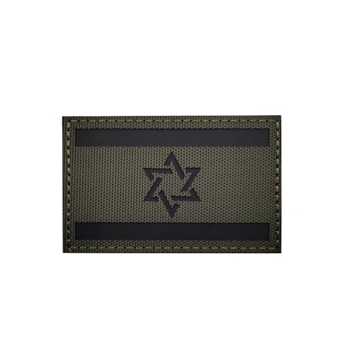 Israelische Flagge, reflektierender Aufnäher, taktisches israelisches IL, Militär, IR, Moral, Armband-Patches, Schlaufenhaken, Aufnäher, Applikation, Schulterverschluss, Rückseite für Kleidung, von Beifeitu