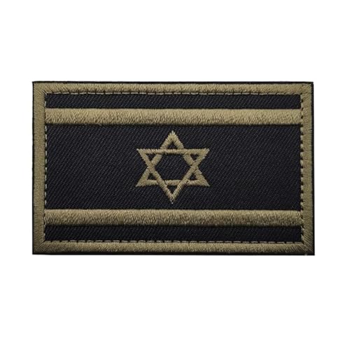 Israelische Flaggen-Aufnäher zum Aufnähen, taktische israelische IL-Abzeichen, Militär, Moral, Armband, Emblem, Applikation, Schlaufe, Haken, Patches für Kleidung, Taschen, Rucksack, Schulter (grün) Israelische Flaggen-Aufnäher zum Aufnähen, taktische israelische IL-Abzeichen, Militär, Moral, Armband, Emblem, Applikation, Schlaufe, Haken, Patches für Kleidung, Taschen, Rucksack, Schulter (grün) von Beifeitu