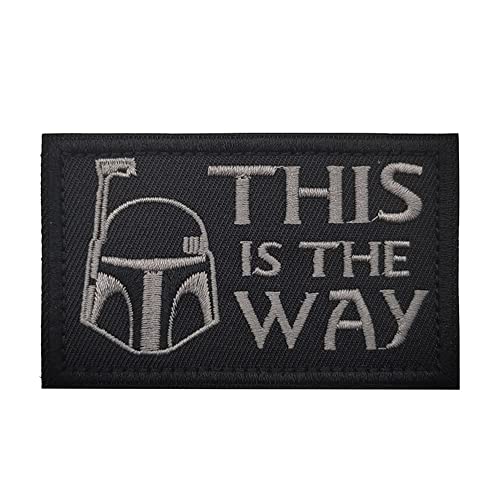 This is The Way Mandalorian Vollhelm-inspiriert, Militär-Patch-Verschluss, Klettverschluss, taktische Abzeichen, bestickte Stoff-Patches This is The Way Mandalorian Vollhelm-inspiriert, Militär-Patch-Verschluss, Klettverschluss, taktische Abzeichen, bestickte Stoff-Patches von Beifeitu