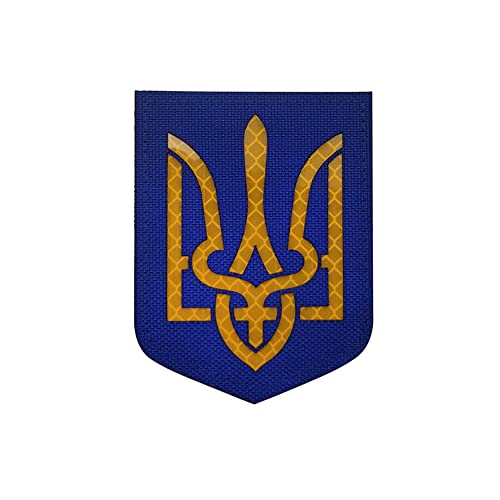 Ukraine Flagge Reflexion IR Patch Klettverschluss Ukrainische DIY Taktische Militär Infrarot Applikation Aufnähen Emblem Abzeichen Geschirre Schulter Armband Patches von Beifeitu