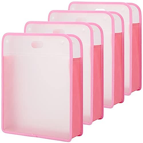Beifenl 4 Stück Scrapbook Papieraufbewahrung Papieraufbewahrung Organizer für 30,5 x 30,5 cm Papier, Scrapbook, Fotos, Basteln, Rosa Beifenl 4 Stück Scrapbook Papieraufbewahrung Papieraufbewahrung Organizer für 30,5 x 30,5 cm Papier, Scrapbook, Fotos, Basteln, Rosa von Beifenl