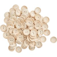 VBS Holzknöpfe "Nähstrich", 100 Stück - Ø 20 mm VBS Holzknöpfe "Nähstrich", 100 Stück - Ø 20 mm von VBS XXL