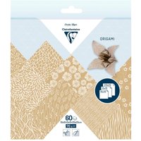 Faltpapier-Sortiment "Kraftpapier Floral" von Beige