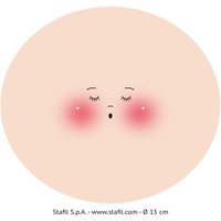 Gesicht auf Trikotstoff "Marty" - Ø 13 cm von stafil