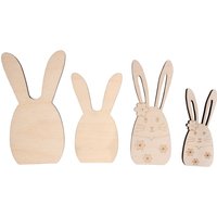 Holz Dekoelemente - Osterhasen von Rayher