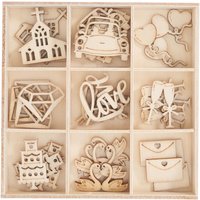 Holz-Streuteile "Hochzeit" Holz-Streuteile "Hochzeit" von Papermania