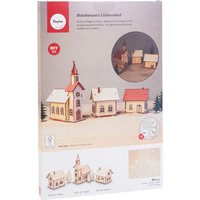 Holzbausatz-Lichterdorf, 84-tlg. von Rayher