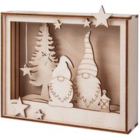 Holzbausatz Motivrahmen "Wichtel" von Beige