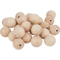 VBS Holzkugeln durchgebohrt "Ø 50 mm" - 25 Stück von VBS