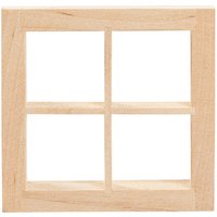 Miniatur Fenster quadratisch "breite Tiefe" von Beige