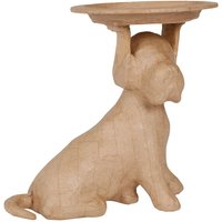 Tablett-Tellerhalter "Hund" von Beige