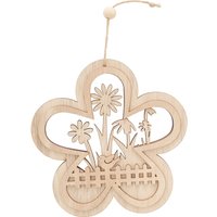 VBS Blumen-Anhänger / Fensterdeko "Vogel am Gartenzaun" von VBS