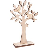 VBS Holzsteckmotiv "Baum und Vögel" von Beige