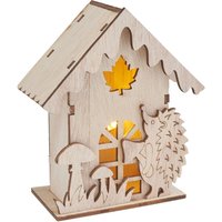 VBS Holzbausatz "Herbsthaus", inkl. LED - Igel von VBS