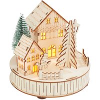 VBS Holzbausatz "Lichterlandschaft mit Häusern", inkl. Beleuchtung von VBS