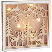 VBS Holzbausatz Motivrahmen "Rehe im Wald", inkl. LED VBS Holzbausatz Motivrahmen "Rehe im Wald", inkl. LED von VBS