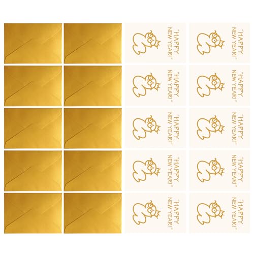 Beimus 10 Stück Cartoon-Jahreskarte mit Umschlag 15,2 x 10,2 cm Grußkarte für Männer Beimus 10 Stück Cartoon-Jahreskarte mit Umschlag 15,2 x 10,2 cm Grußkarte für Männer von Beimus