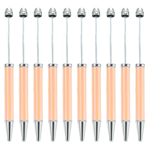 Beimus 10 Stück mehrfarbiger Perlenstift, glattes Schreiben, Perlenstift, 1,0 mm, Perlen-Kugelschreiber, Neuheit, Schreibwaren von Beimus