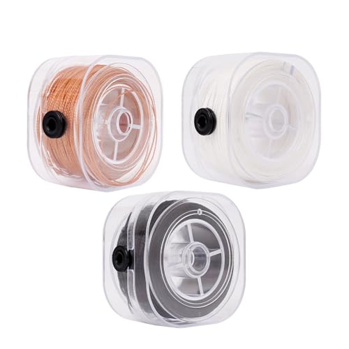 Beimus 3 Rollen Polsterfaden, strapazierfähiges Nylon-Nähgarn für Lederpolster, Schuhe, Reparatur, Nähmaschine, Hand von Beimus