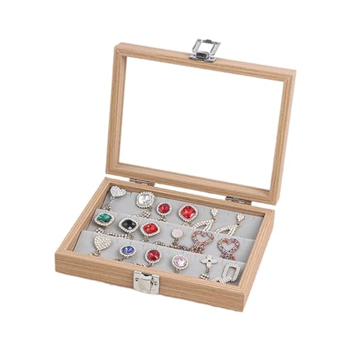 Beimus Elegante Schmuckschatulle aus Holz mit Deckel, für Halskette und Ringe, Organizer, Aufbewahrungsbehälter für Zubehör Beimus Elegante Schmuckschatulle aus Holz mit Deckel, für Halskette und Ringe, Organizer, Aufbewahrungsbehälter für Zubehör von Beimus