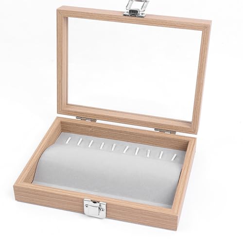 Beimus Elegante Schmuckschatulle aus Holz mit Deckel, für Halskette und Ringe, Organizer, Aufbewahrungsbehälter für Zubehör Beimus Elegante Schmuckschatulle aus Holz mit Deckel, für Halskette und Ringe, Organizer, Aufbewahrungsbehälter für Zubehör von Beimus