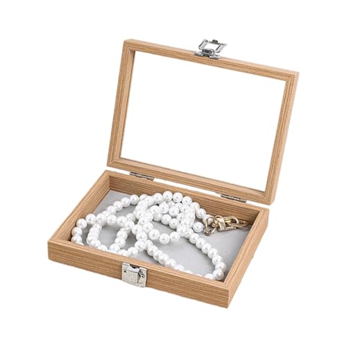 Beimus Elegante Schmuckschatulle aus Holz mit Deckel, für Halskette und Ringe, Organizer, Aufbewahrungsbehälter für Zubehör Beimus Elegante Schmuckschatulle aus Holz mit Deckel, für Halskette und Ringe, Organizer, Aufbewahrungsbehälter für Zubehör von Beimus