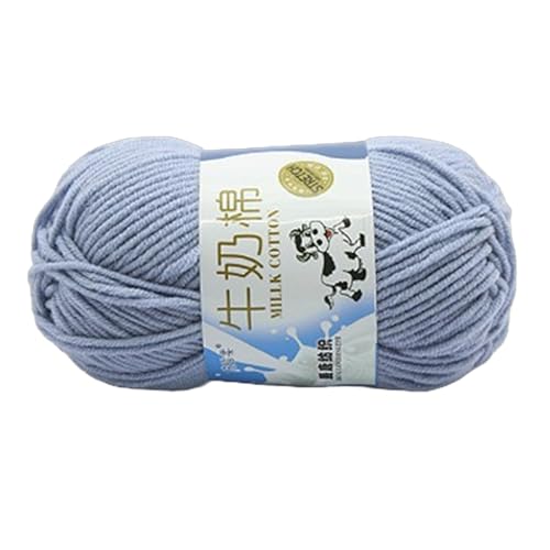 Beimus Milch-Baumwollgarn, Handstrickgarn, mehrfarbig, weiches Garn, Baumwollfäden, Baby-Häkelgarn für Schals, Decken, Schals von Beimus