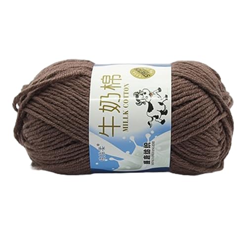 Beimus Milch-Baumwollgarn, Handstrickgarn, mehrfarbig, weiches Garn, Baumwollfäden, Baby-Häkelgarn für Schals, Decken, Schals von Beimus