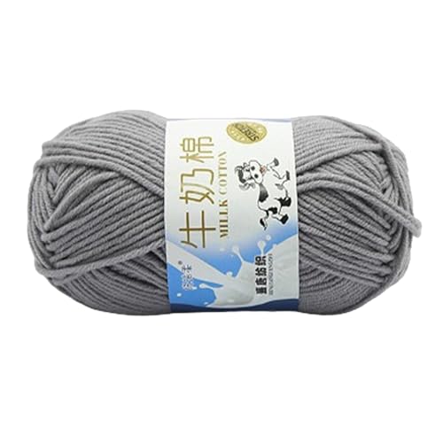 Beimus Milch-Baumwollgarn, Handstrickgarn, mehrfarbig, weiches Garn, Baumwollfäden, Baby-Häkelgarn für Schals, Decken, Schals von Beimus
