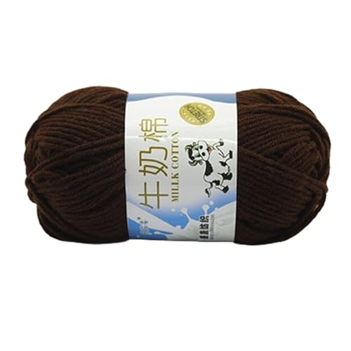 Beimus Milch-Baumwollgarn, Handstrickgarn, mehrfarbig, weiches Garn, Baumwollfäden, Baby-Häkelgarn für Schals, Decken, Schals von Beimus