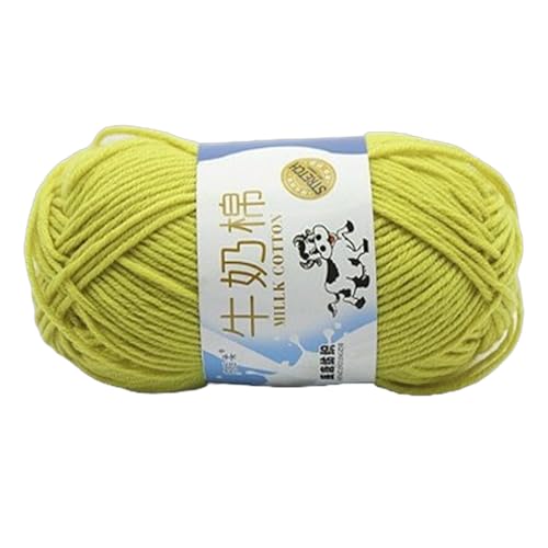 Beimus Milch-Baumwollgarn, Handstrickgarn, mehrfarbig, weiches Garn, Baumwollfäden, Baby-Häkelgarn für Schals, Decken, Schals von Beimus