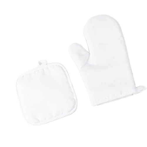 Beimus Ofenhandschuhe und Topfhalter, rutschfeste Handschuhe für Grillen, Backen, Kochen, mikrowellengeeignet, Untersetzer von Beimus