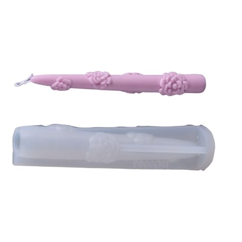 Beimus Silikonformen mit langem Stab, Blumenform, handgefertigt, Ornament, Epoxidharz, Gips, Formen für Kerzen Beimus Silikonformen mit langem Stab, Blumenform, handgefertigt, Ornament, Epoxidharz, Gips, Formen für Kerzen von Beimus