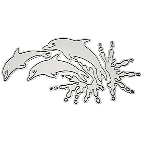 Beimus Stanzformen, Delfin-Stanzformen, Metallschablone, Vorlage, Karbonstahl für Prägung, Kunst, Handwerk, Dekoration, Stanzschablonen zum Stanzen, Formzubehör Beimus Stanzformen, Delfin-Stanzformen, Metallschablone, Vorlage, Karbonstahl für Prägung, Kunst, Handwerk, Dekoration, Stanzschablonen zum Stanzen, Formzubehör von Beimus