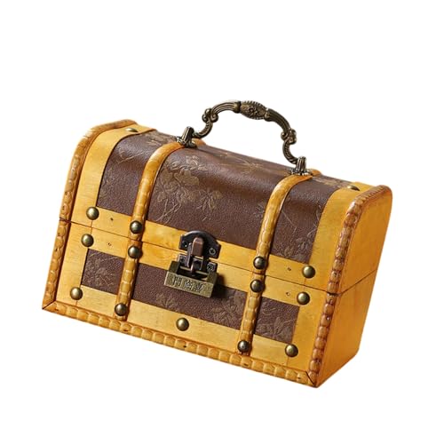 Beimus Vintage-Schmuckschatulle aus Holz, antikes Design mit sicherem Zahlenschloss, tragbarer Griff für Zuhause Beimus Vintage-Schmuckschatulle aus Holz, antikes Design mit sicherem Zahlenschloss, tragbarer Griff für Zuhause von Beimus