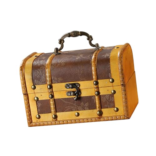 Beimus Vintage-Schmuckschatulle aus Holz, antikes Design mit sicherem Zahlenschloss, tragbarer Griff für Zuhause Beimus Vintage-Schmuckschatulle aus Holz, antikes Design mit sicherem Zahlenschloss, tragbarer Griff für Zuhause von Beimus