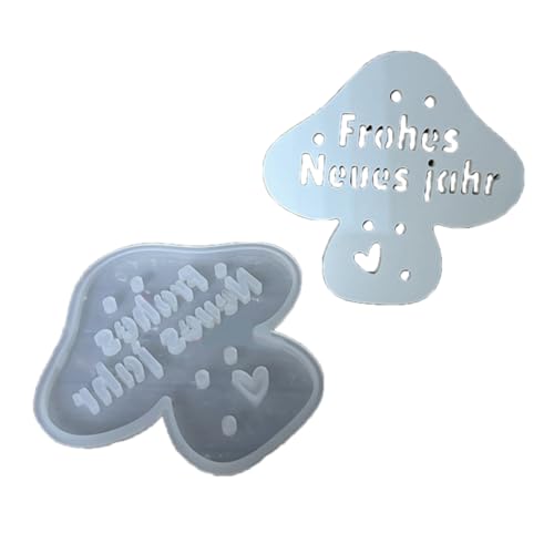 Kreatives Pilzform Silikonform Mit LED Licht Einsatz Elegante Nachtlampe Herstellung Schimmel Schlafzimmer Dekoration Wohnzimmer von Beimus