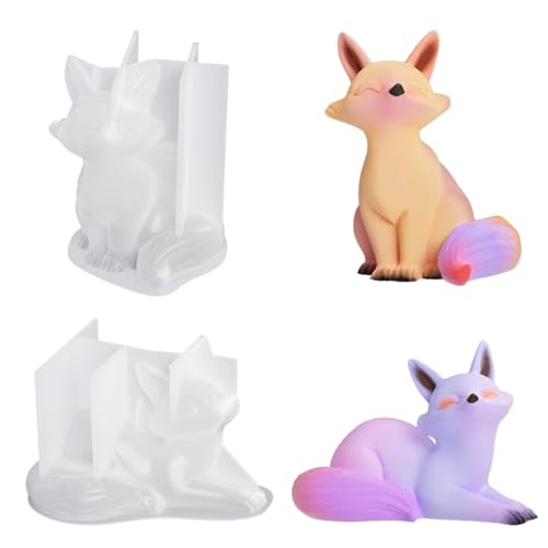 Kristall-Epoxidharz-Form, 3D-Füchse, Tischschmuck, Silikonform für handgefertigte Seifenformen Kristall-Epoxidharz-Form, 3D-Füchse, Tischschmuck, Silikonform für handgefertigte Seifenformen von Beimus