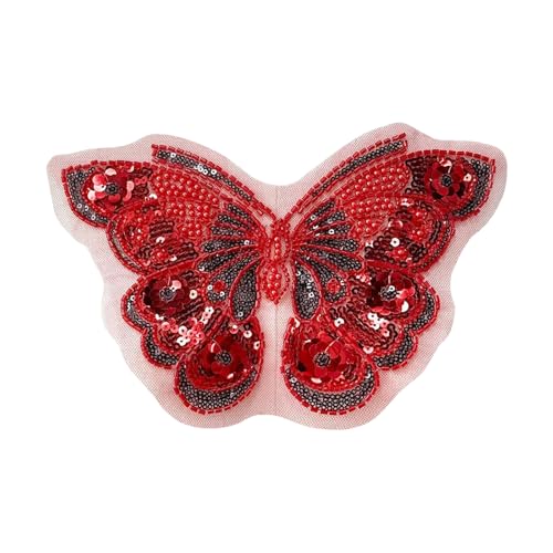 Schnell klebendes Schmetterlings-Stickerei-Design mit abwechslungsreichen Pailletten, Hochzeitsdekorationen für Textildekoration, dimensionale bestickte Flicken, Hochzeitsdekorationen Schnell klebendes Schmetterlings-Stickerei-Design mit abwechslungsreichen Pailletten, Hochzeitsdekorationen für Textildekoration, dimensionale bestickte Flicken, Hochzeitsdekorationen von Beimus