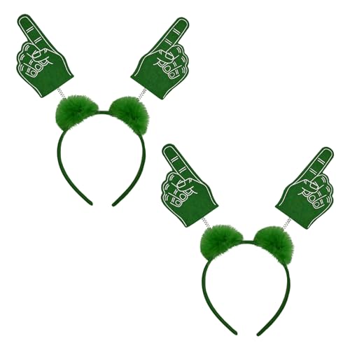 Beistle 2 Stück #1 Stirnband Boppers mit Marabu Schule Geist Fußball Spiel Kostüm Zubehör von Beistle