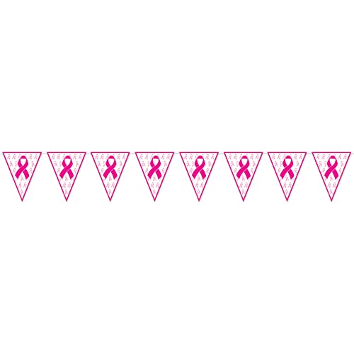 Beistle 54101 Ribbon Triangular Party-Wimpelbanner, plastik, rosa/weiß Beistle 54101 Ribbon Triangular Party-Wimpelbanner, plastik, rosa/weiß von Beistle