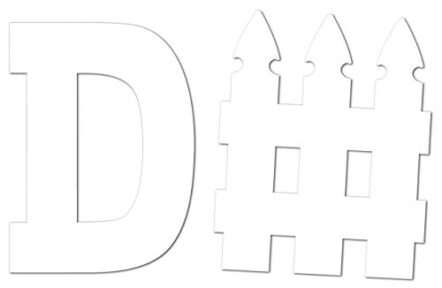 Beistle 54179 D-Zaun-Ausschnitt, 52,1 cm und 54,6 cm D-Zaunausschnitt-Set, Papier, weiß von Beistle