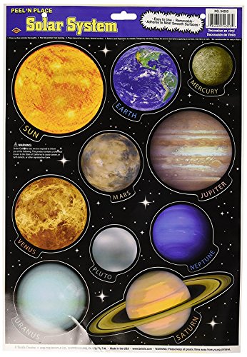 Beistle 54353 Solar System Solarsystem Peel 'N Place, Plastic, Mehrfarbig Beistle 54353 Solar System Solarsystem Peel 'N Place, Plastic, Mehrfarbig von Beistle