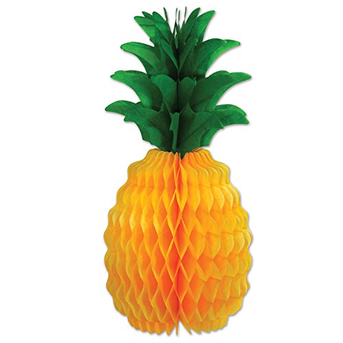 Beistle 55105-12 2 Stück Tissue Ananas Luau Tafelaufsatz Partydekoration, Papier, gelb/grün Beistle 55105-12 2 Stück Tissue Ananas Luau Tafelaufsatz Partydekoration, Papier, gelb/grün von Beistle